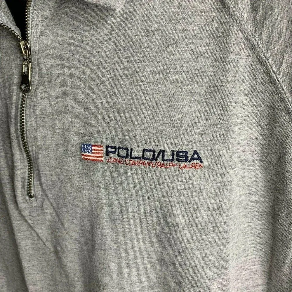Vintage 90s Polo Ralph Lauren Quarter Zip Shirt